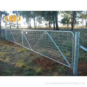 customized galvanized farm steel gate